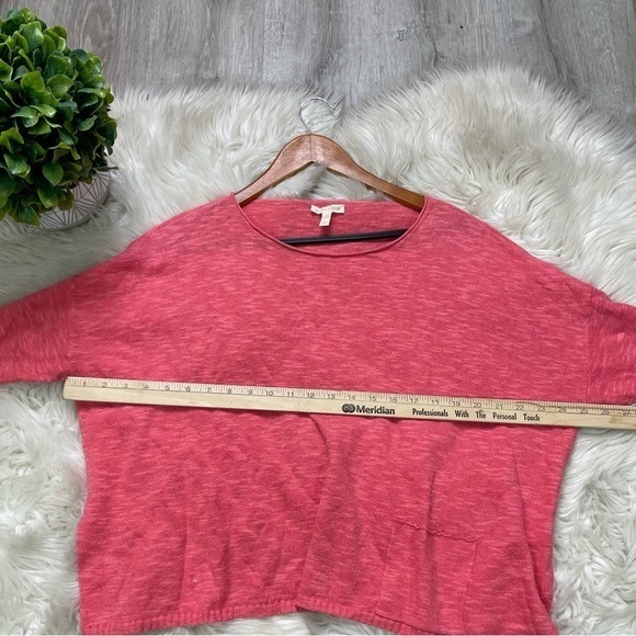 Eileen Fisher Organic Linen Lagenlook Boxy Top - Picture 4 of 7